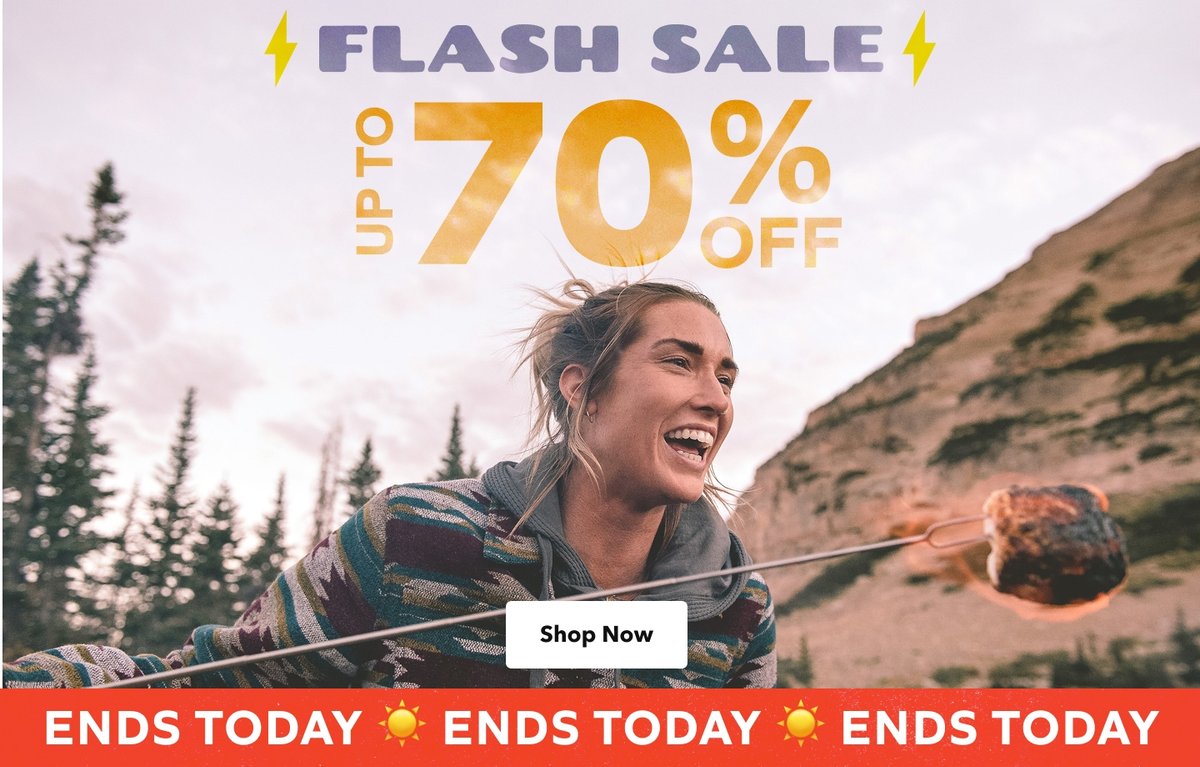 Up to 70% off Flash Sale ends today. Shop now.